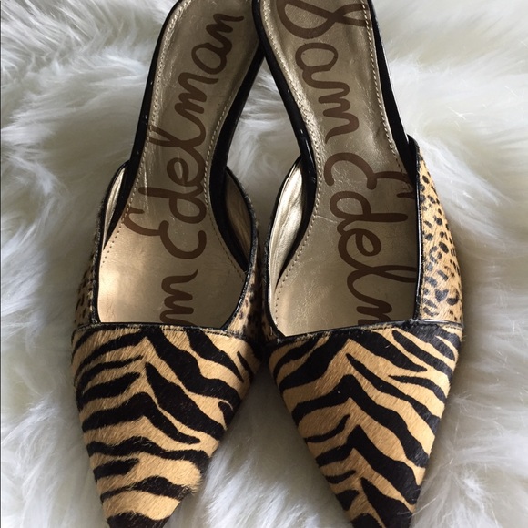 Sam Edelman Shoes - Sam Edelman slip on animal print heels